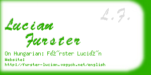 lucian furster business card